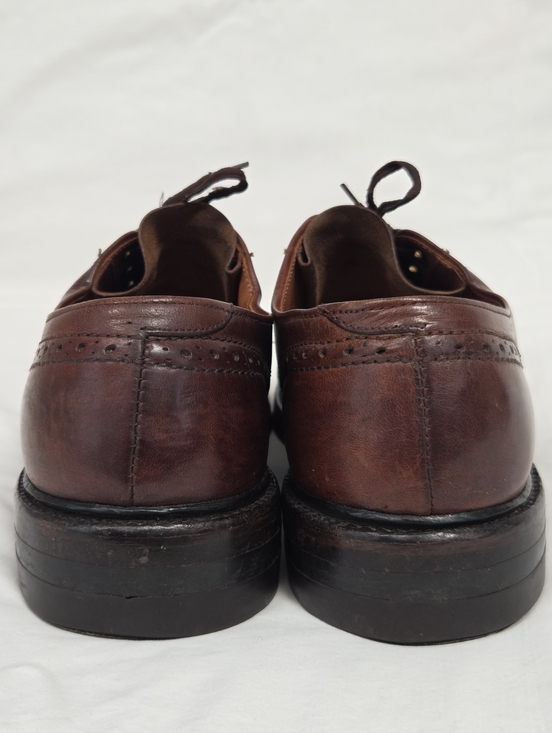 Vintage L.L. Bean Men\'s Cognac Leather Oxfords 7.5 main image 7